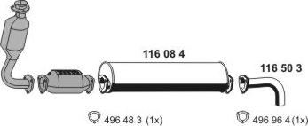 ERNST 071032 - Система випуску ОГ autocars.com.ua