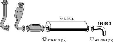 ERNST 071034 - Система випуску ОГ autocars.com.ua