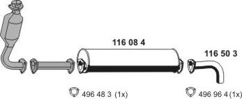ERNST 071035 - Система випуску ОГ autocars.com.ua