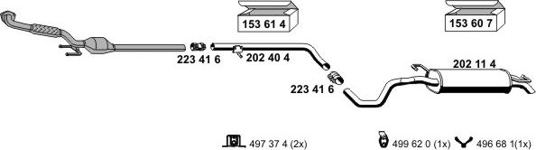 ERNST 071040 - Система випуску ОГ autocars.com.ua