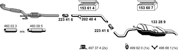 ERNST 071054 - Система випуску ОГ autocars.com.ua