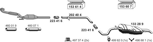 ERNST 071057 - Система випуску ОГ autocars.com.ua