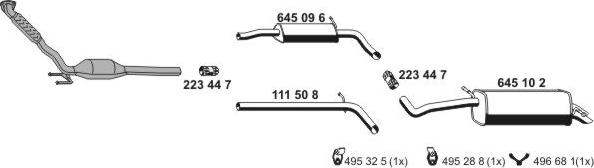 ERNST 071091 - Система випуску ОГ autocars.com.ua