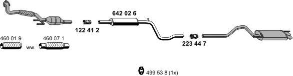 ERNST 071176 - Система випуску ОГ autocars.com.ua