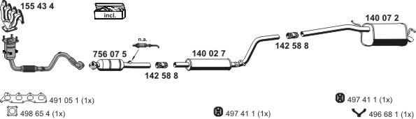 ERNST 071177 - Система випуску ОГ autocars.com.ua