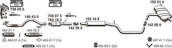 ERNST 071384 - Система випуску ОГ autocars.com.ua