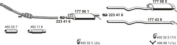 ERNST 071439 - Система випуску ОГ autocars.com.ua