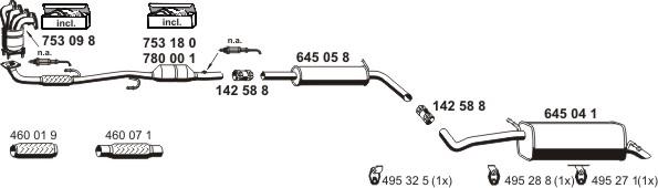 ERNST 071267 - Система випуску ОГ autocars.com.ua