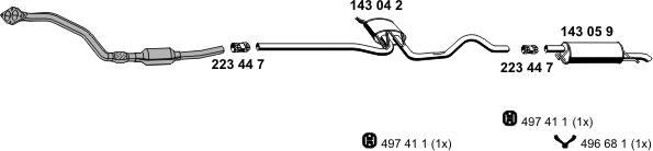 ERNST 071275 - Система випуску ОГ autocars.com.ua