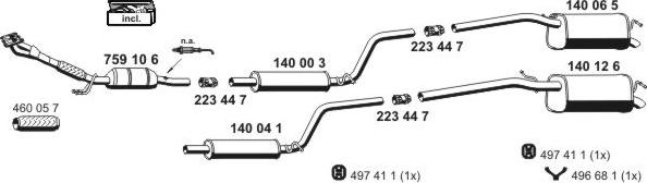 ERNST 071295 - Система випуску ОГ autocars.com.ua