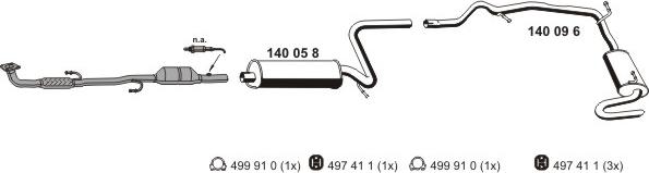 ERNST 071302 - Система випуску ОГ autocars.com.ua
