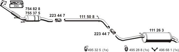 ERNST 071323 - Система випуску ОГ autocars.com.ua