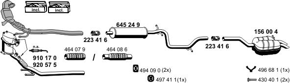 ERNST 071380 - Система випуску ОГ autocars.com.ua