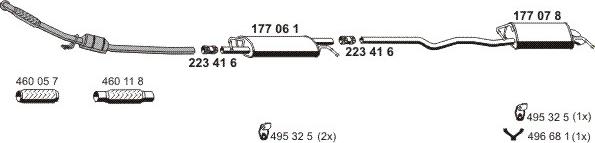 ERNST 071447 - Система випуску ОГ autocars.com.ua