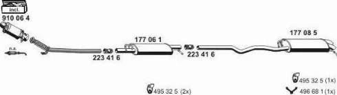 ERNST 071458 - Система випуску ОГ autocars.com.ua