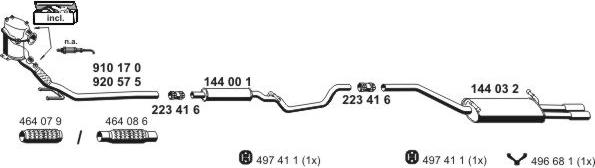ERNST 071489 - Система випуску ОГ autocars.com.ua