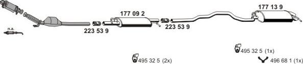 ERNST 071556 - Система випуску ОГ autocars.com.ua