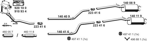 ERNST 071584 - Система випуску ОГ autocars.com.ua