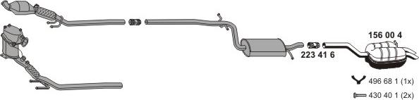ERNST 071588 - Система випуску ОГ autocars.com.ua