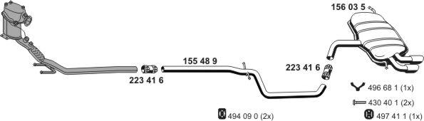 ERNST 071622 - Система випуску ОГ autocars.com.ua