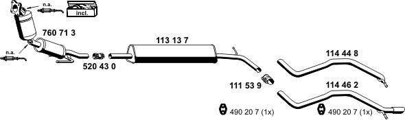 ERNST 071631 - Система випуску ОГ autocars.com.ua