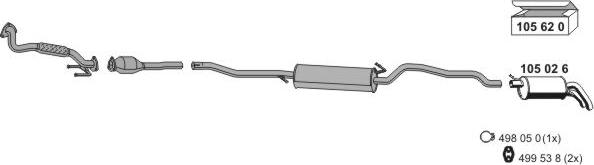 ERNST 071666 - Система випуску ОГ autocars.com.ua