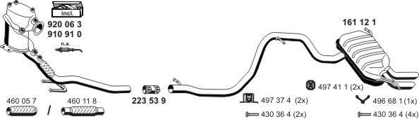 ERNST 071691 - Система випуску ОГ autocars.com.ua