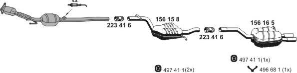 ERNST 071768 - Система випуску ОГ autocars.com.ua