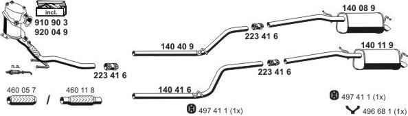 ERNST 071744 - Система випуску ОГ autocars.com.ua