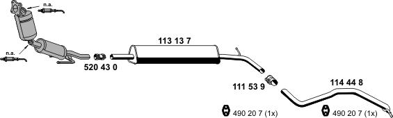ERNST 071758 - Система випуску ОГ autocars.com.ua