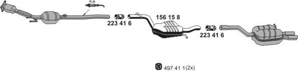 ERNST 071767 - Система випуску ОГ autocars.com.ua