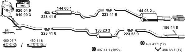 ERNST 071779 - Система випуску ОГ autocars.com.ua