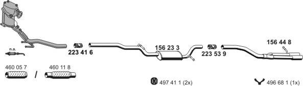 ERNST 071783 - Система випуску ОГ autocars.com.ua
