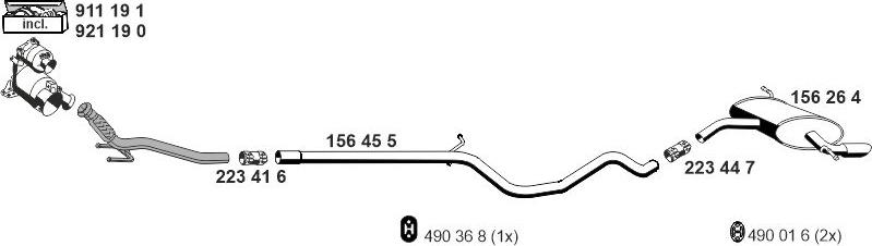 ERNST 071822 - Система випуску ОГ autocars.com.ua