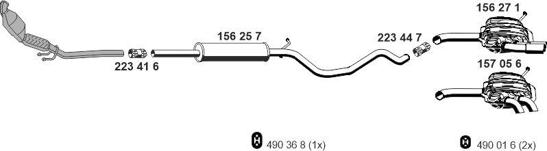 ERNST 071828 - Система випуску ОГ autocars.com.ua