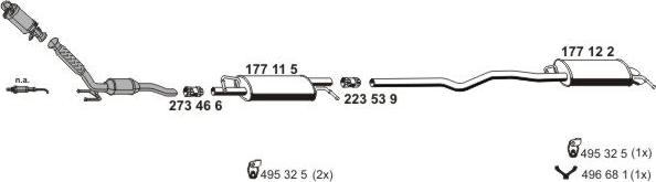 ERNST 071876 - Система випуску ОГ autocars.com.ua