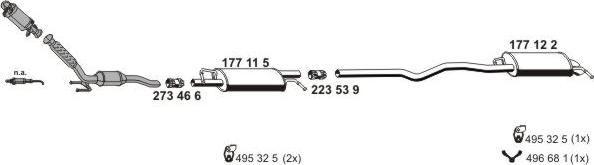 ERNST 071880 - Система випуску ОГ autocars.com.ua