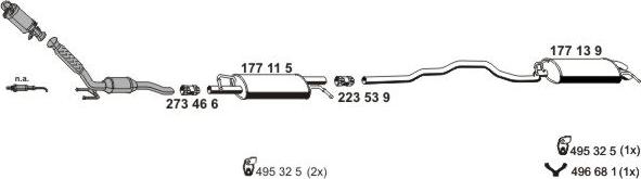 ERNST 071898 - Система выпуска ОГ avtokuzovplus.com.ua