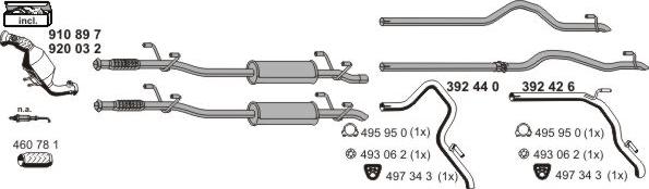 ERNST 071957 - Система випуску ОГ autocars.com.ua