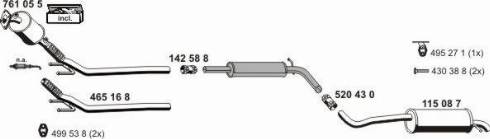 ERNST 071970 - Система випуску ОГ autocars.com.ua