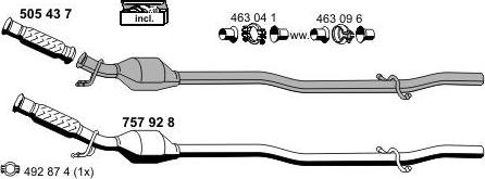 ERNST 080143 - Система випуску ОГ autocars.com.ua