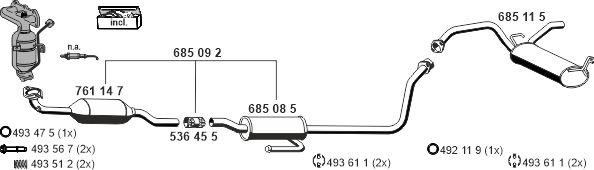 ERNST 080479 - Система випуску ОГ autocars.com.ua