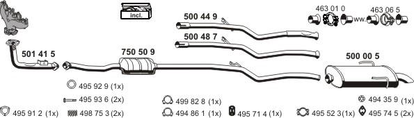 ERNST 090001 - Система випуску ОГ autocars.com.ua