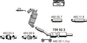 ERNST 090270 - Система випуску ОГ autocars.com.ua