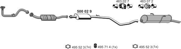 ERNST 090262 - Система випуску ОГ autocars.com.ua