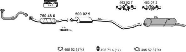 ERNST 090292 - Система випуску ОГ autocars.com.ua