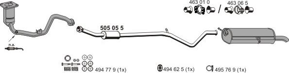 ERNST 090399 - Система випуску ОГ autocars.com.ua