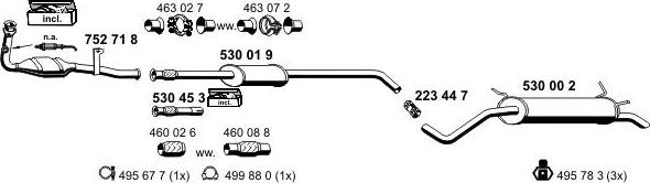 ERNST 100019 - Система випуску ОГ autocars.com.ua