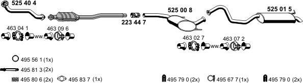 ERNST 100026 - Система випуску ОГ autocars.com.ua