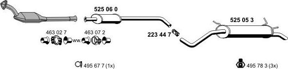 ERNST 100117 - Система випуску ОГ autocars.com.ua